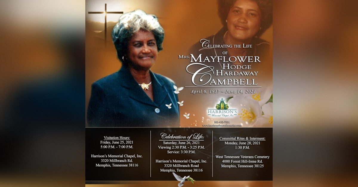 Obituary information for Mayflower Hodge Hardaway Campbell