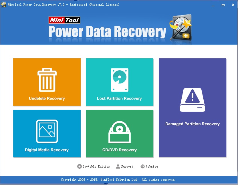 Best Data Recovery Software MiniTool Power Data Recovery 7.0 Personal