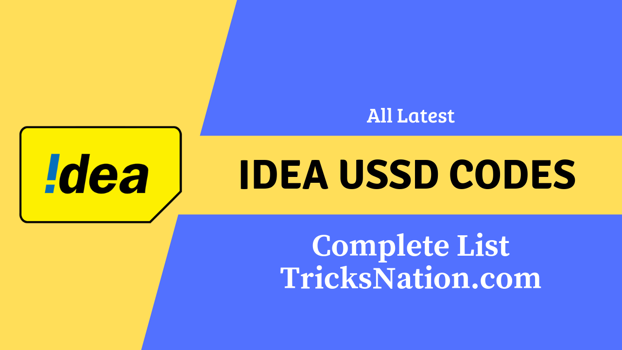 Idea USSD Codes Balance, Data, Recharge, Offers, Loan and All