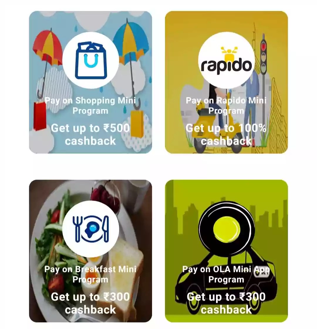 Paytm Mini Apps Offers Earn Cashback Rewards