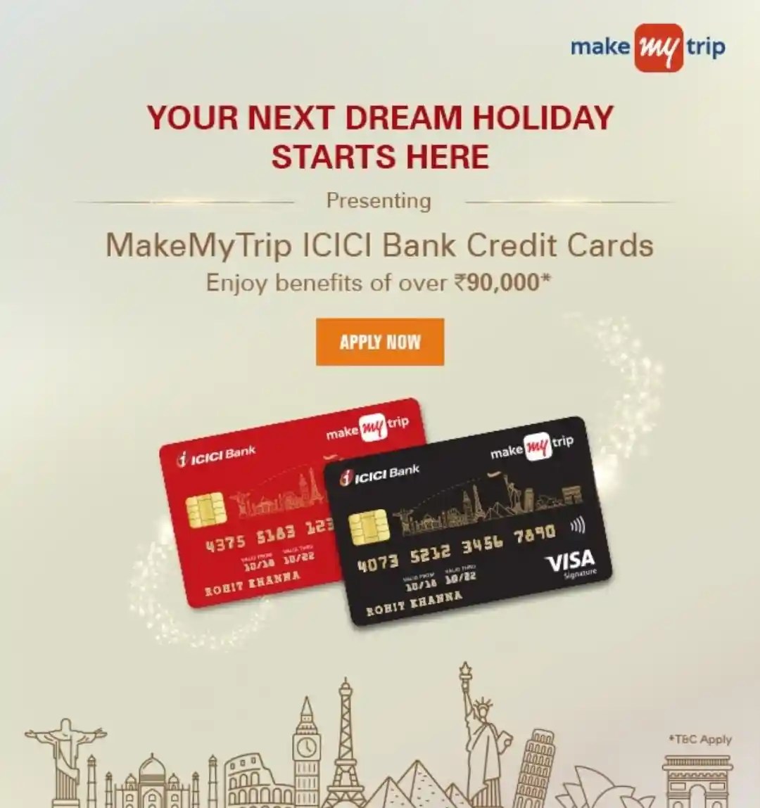 How to Apply for MakeMyTrip ICICI Bank Credit Cards Instant Now