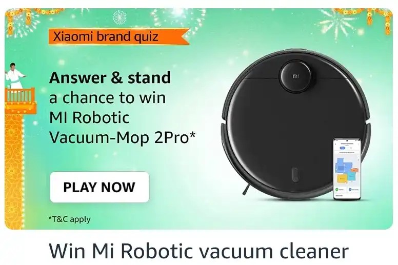 Amazon Xiaomi Brand Robot Vacuum Quiz Answers Win Robotic