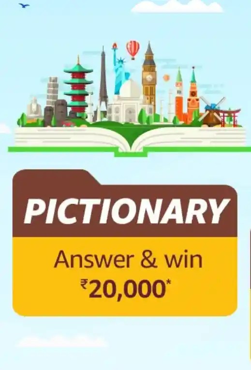 Amazon World Heritage Day Pictionary Quiz Answers Win ₹20000