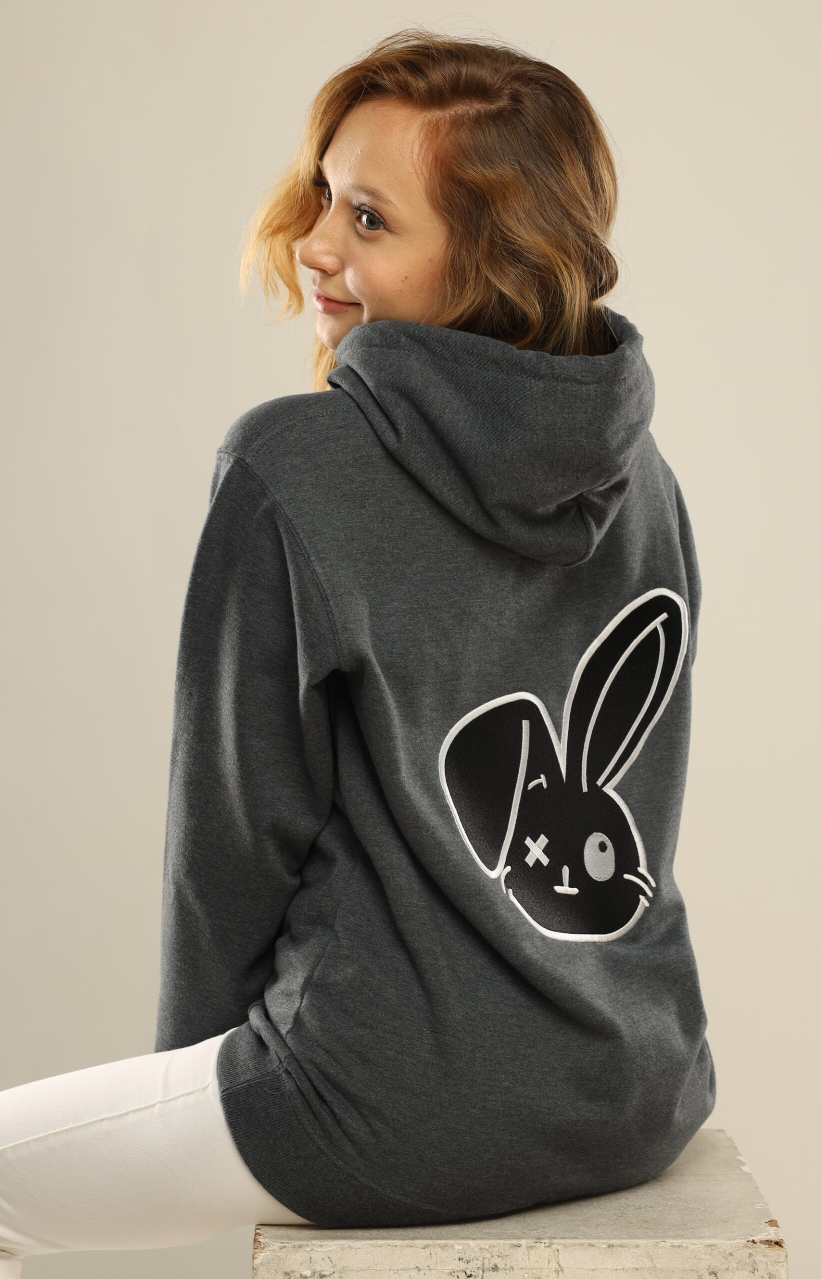 Cotton Hoodie For Women USA Tricky Rabbit