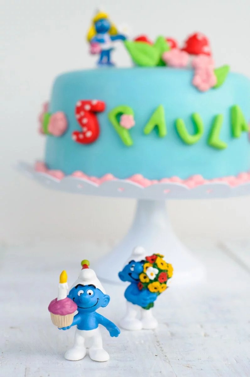 Eine Geburtstagsparty & Schlumpftorte für die süßeste Schlumpfine der