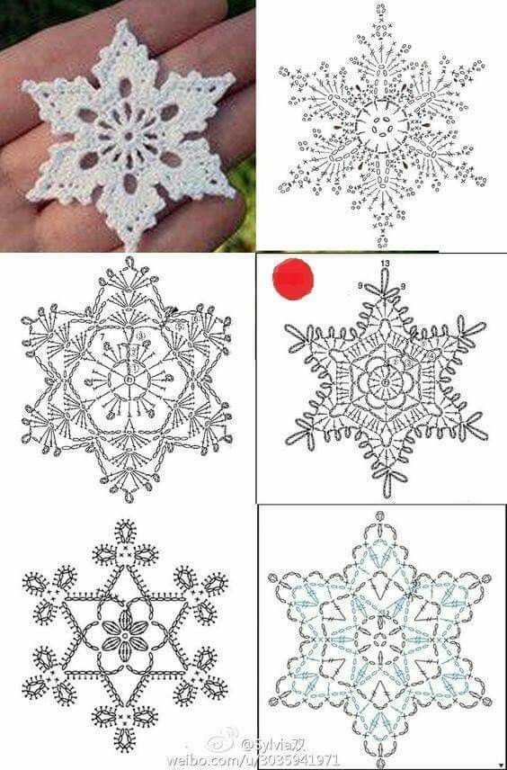 Flocon de Neige au Crochet Idées et Tuteriel