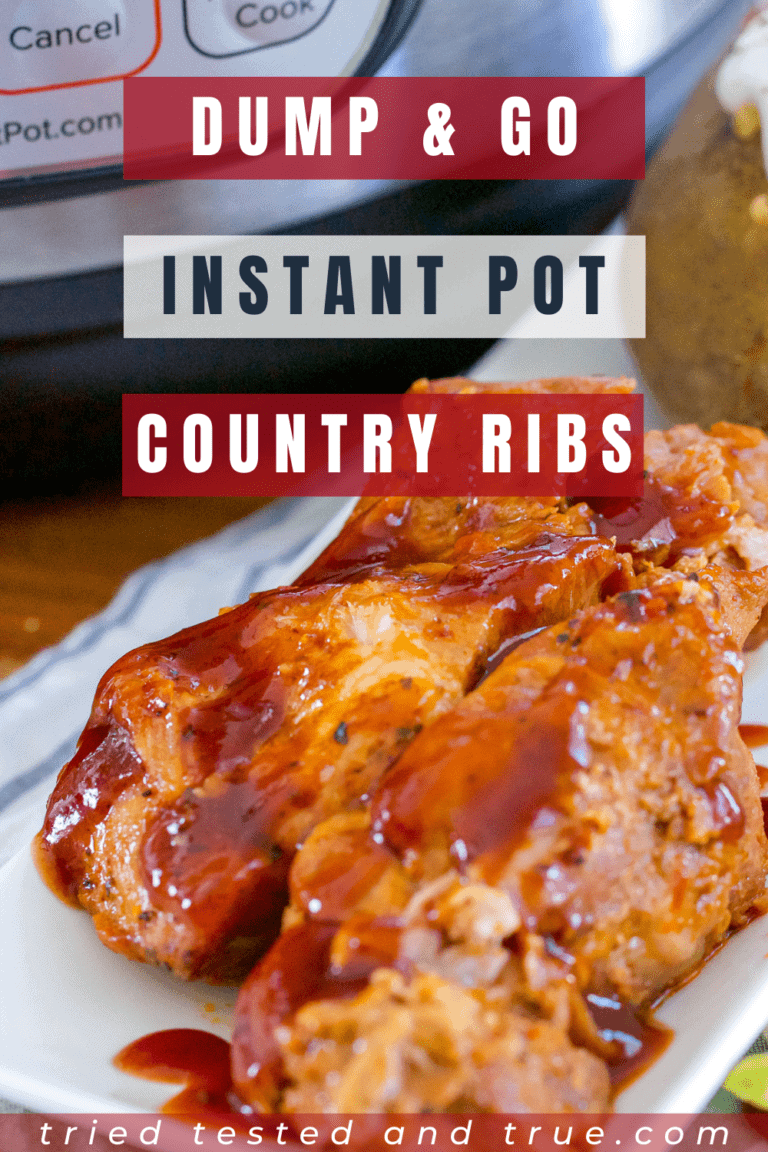 4 Ingredient Instant Pot Country Style Ribs From Fresh or Frozen