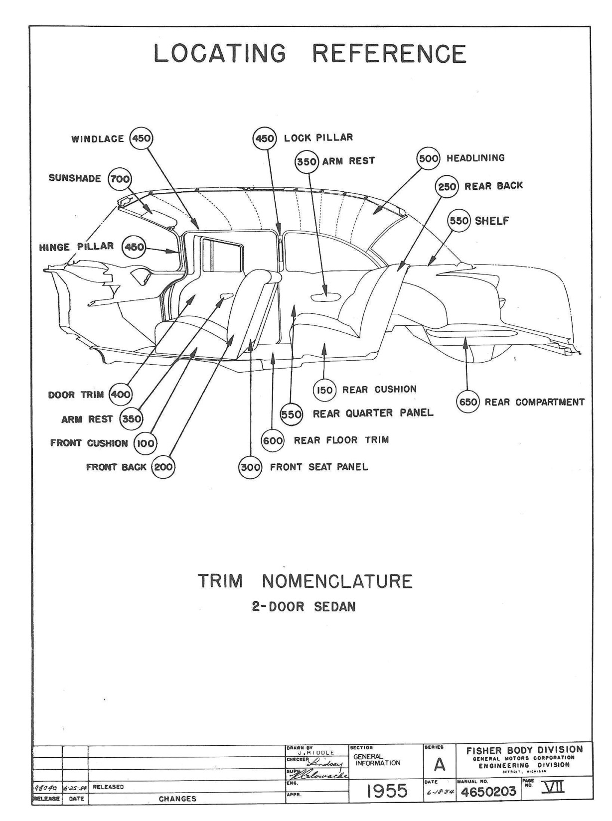 1955 Chevy Trim Instructions Manual