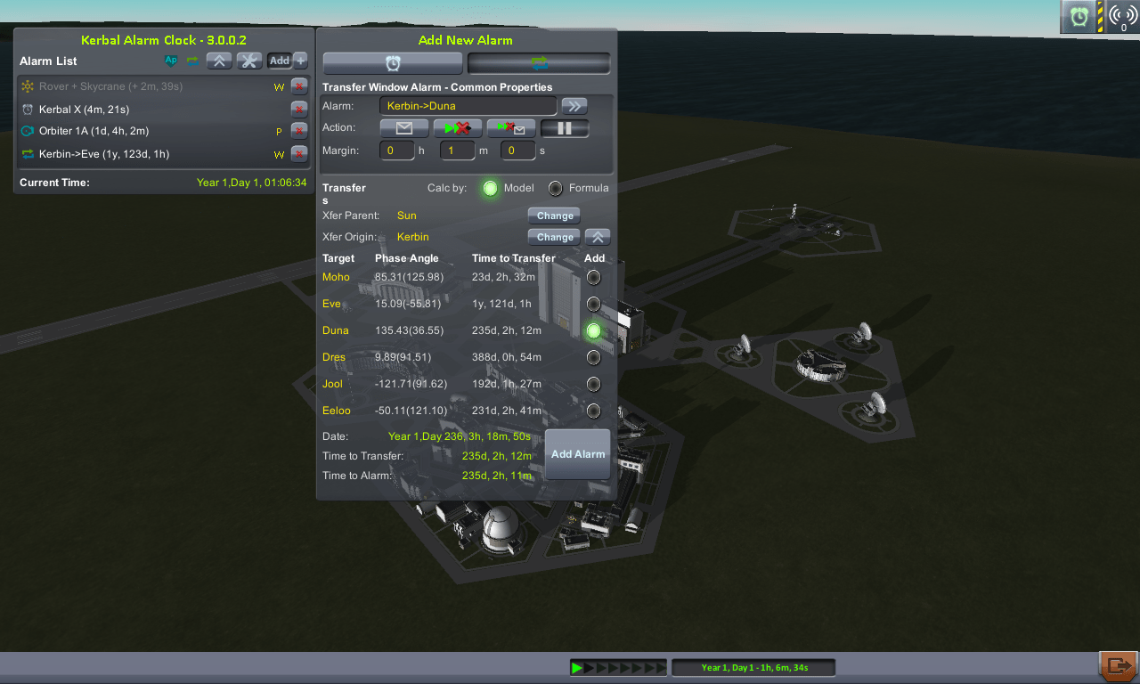 Kerbal Alarm Clock by TriggerAu