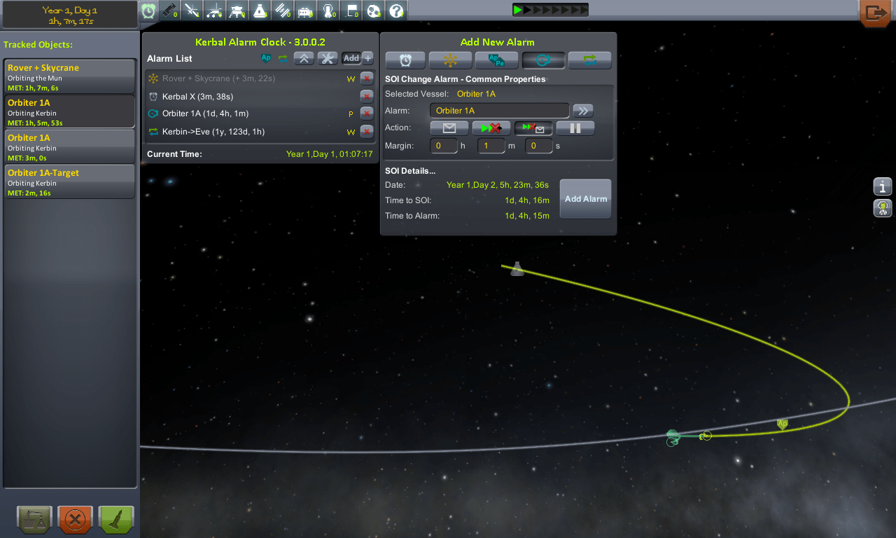 Kerbal Alarm Clock by TriggerAu