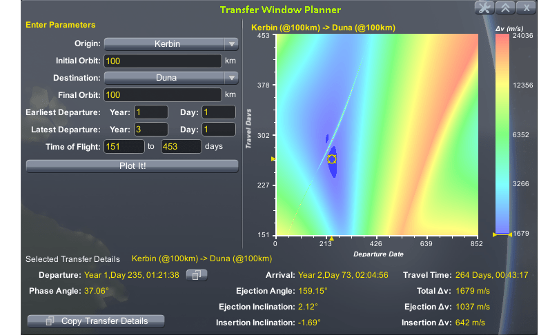 Kerbal Space Program Transfer Window Planner 2021 download
