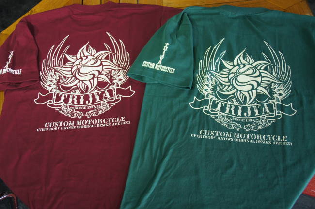 ☆★ おなじみTRIJYA太陽ロゴT-シャツに新しい配色をラインナップしたので♪ ★☆ ☆★ おなじみTRIJYA太陽ロゴT-シャツに新しい配色をラインナップしたので♪ ★☆