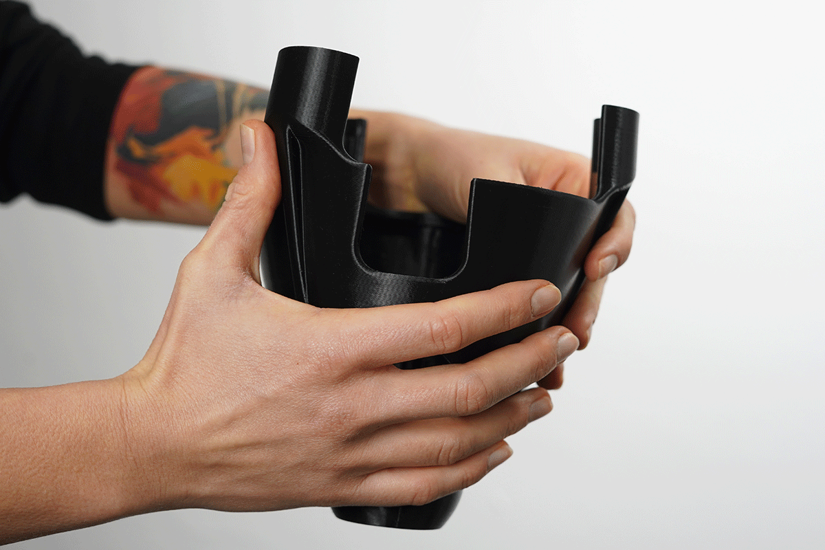 3D printing from flexible materials TPU and TPE TRILAB