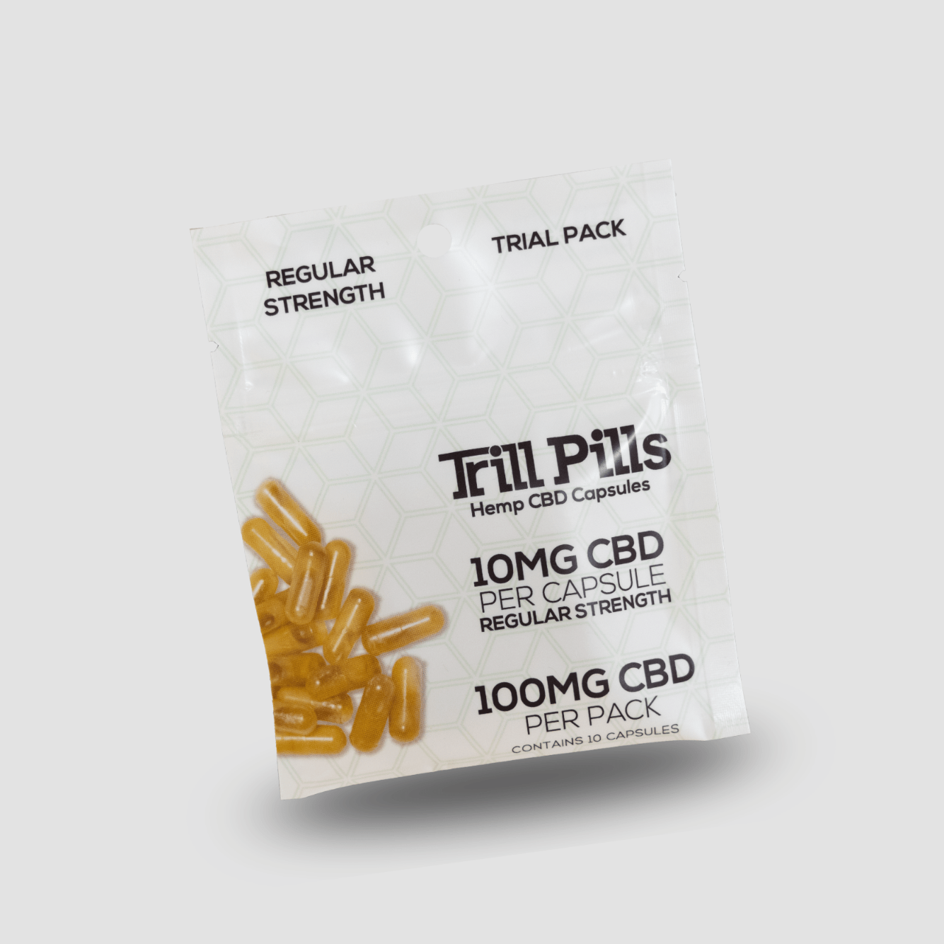 10MG Regular Strength CBD Pills 10 Count Trial Pack (100MG) Trill