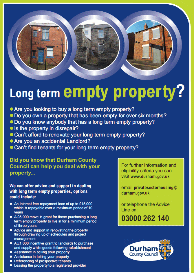 Empty Homes grants Trimdon