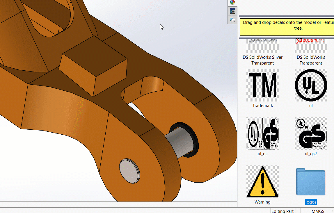 Designing and Working With Decals in SOLIDWORKS TriMech