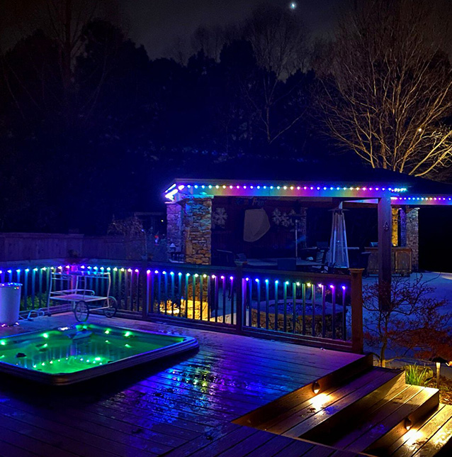 Permanent Holiday Lighting Professional Installation Trimlight Tomball