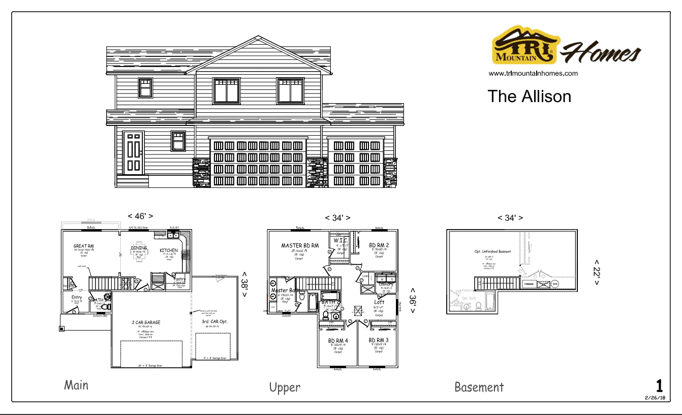 ALLISON TRI Mountain HomesHomes For Sale in Buffalo, Casper, and