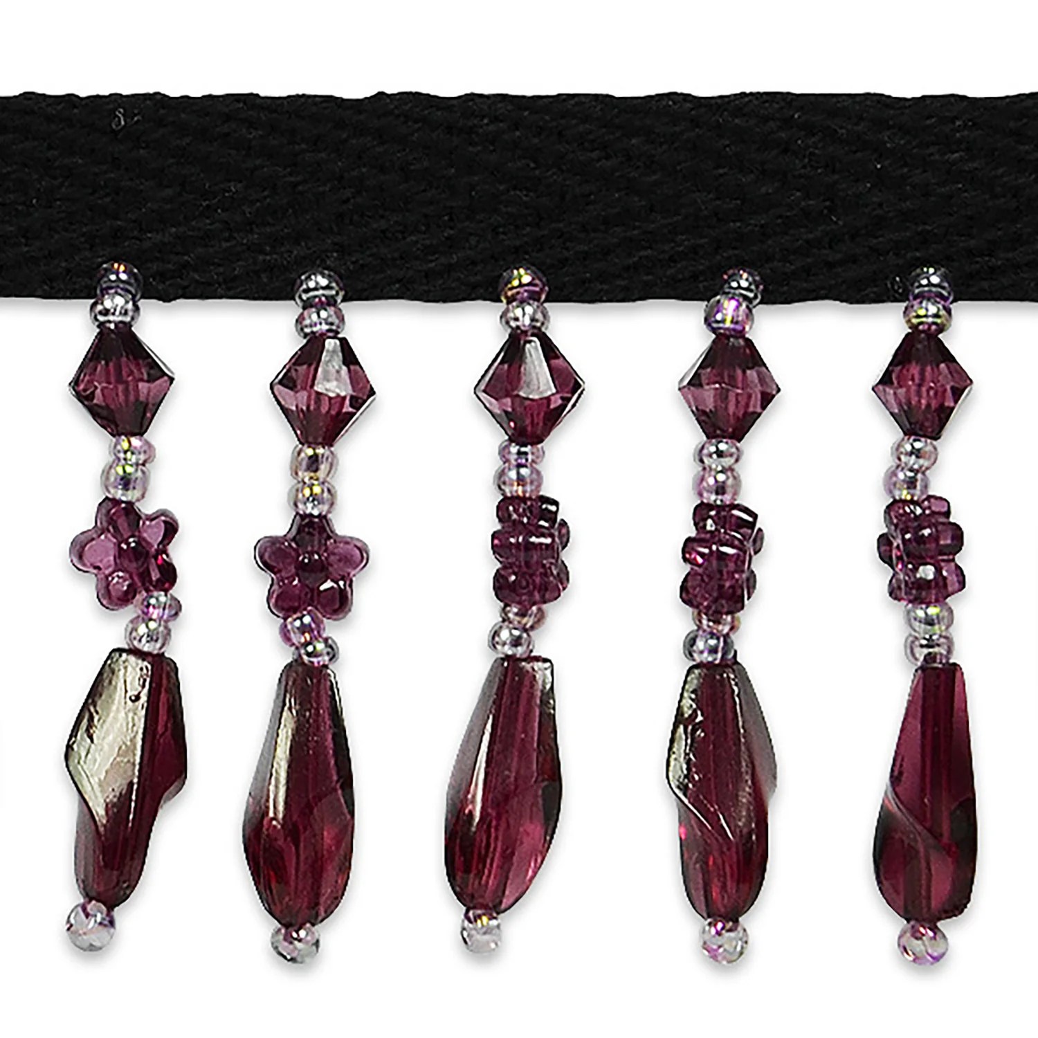 Teardrop Beaded Fringe Trim (Sold by the Yard) Trims By The Yard