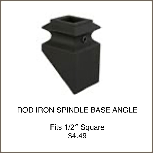Rod Iron Spindle Base Angle TrimStore