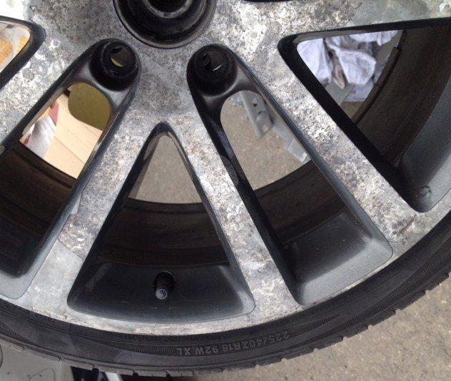 Corroded alloy wheels repaired, Leicester