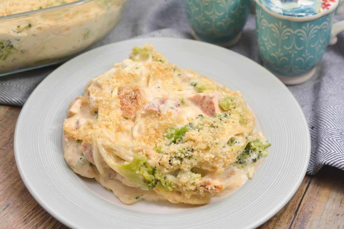 Keto Chicken Noodle Casserole-image