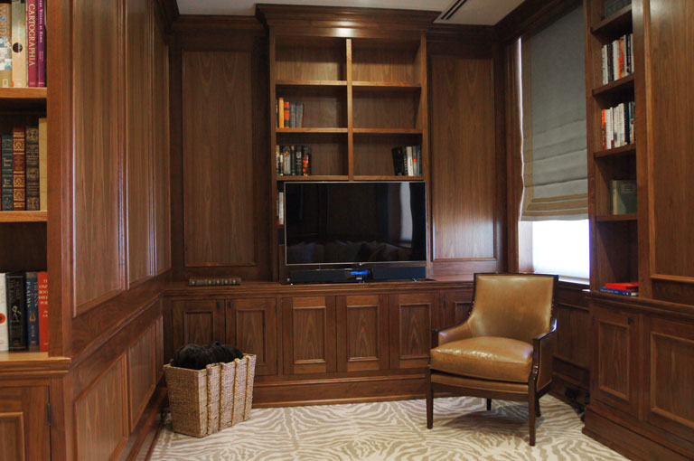 Walnut Library Trinity Woodworking