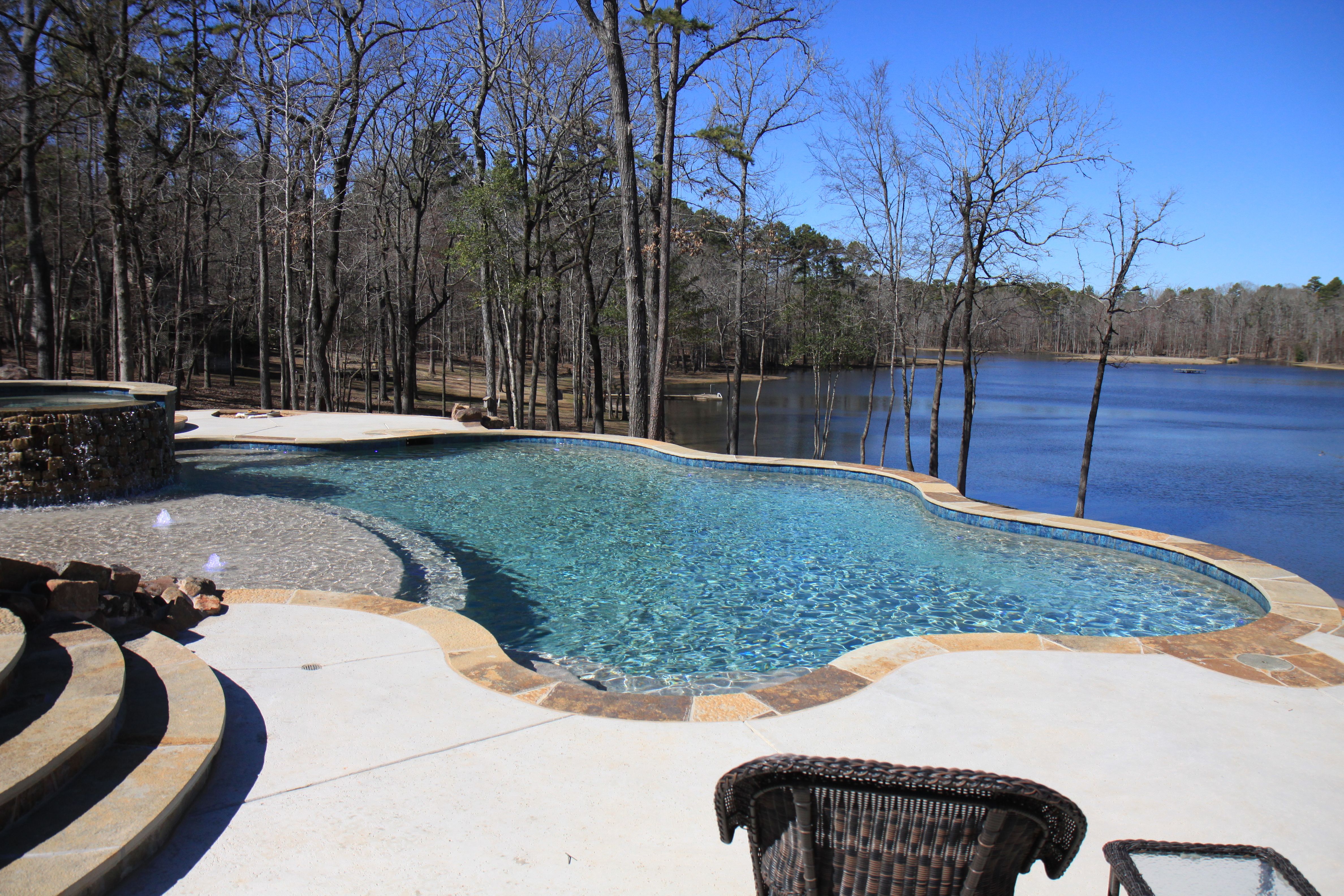 Inground Pools Custom Pool Builder Tyler Texas Gunite Pool