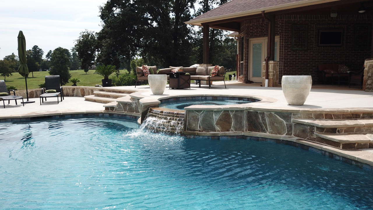Inground Pools Custom Pool Builder Tyler Texas Gunite Pool