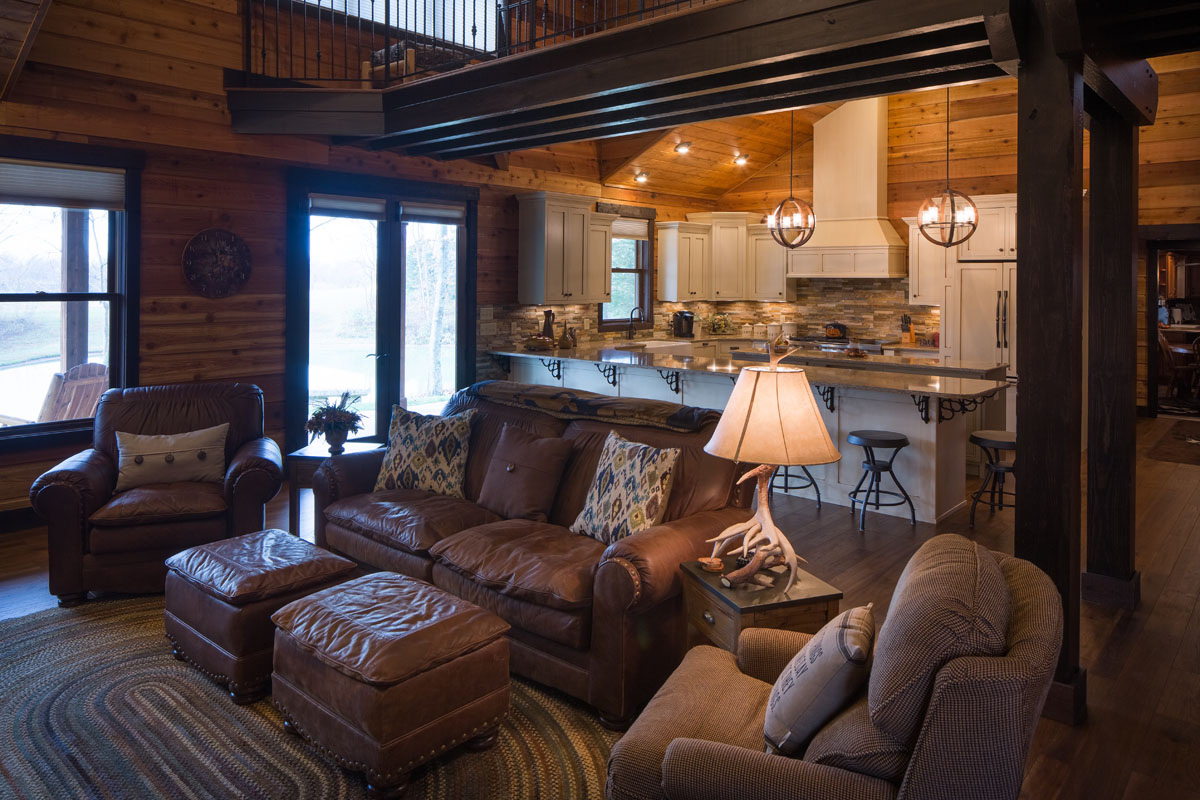 Brookville hunting cabin Trinity Woodworking