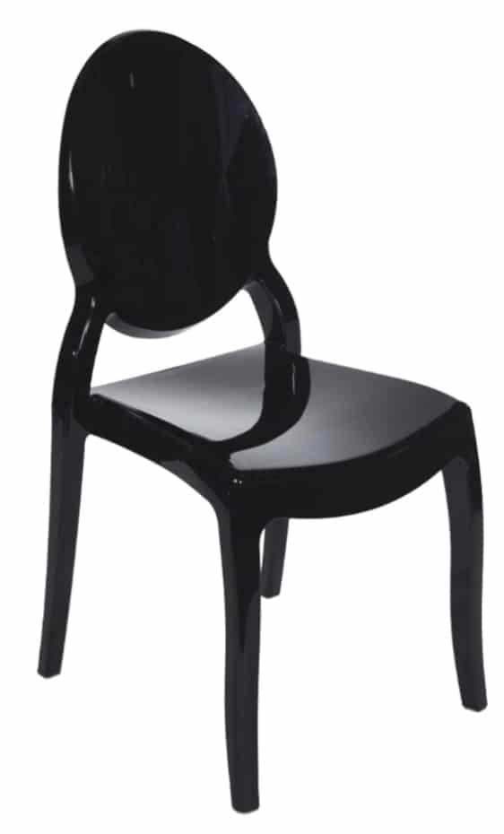 Ghost Chair Clear Black Trio Event Rentals