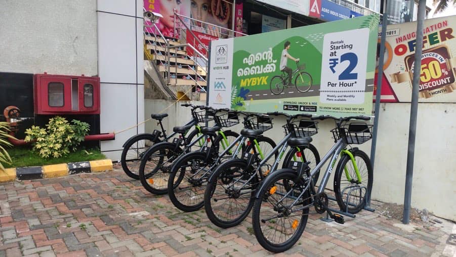 Rent a bycycle for Ride in Cochin 2 Rupees Per Hour Trip2kerala