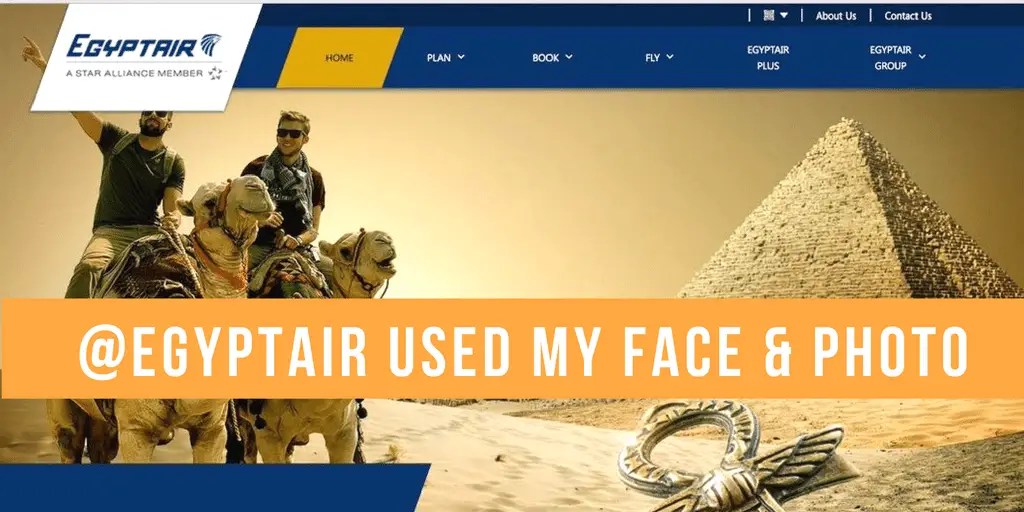 EgyptAir Used My Photo and Face Without Permission