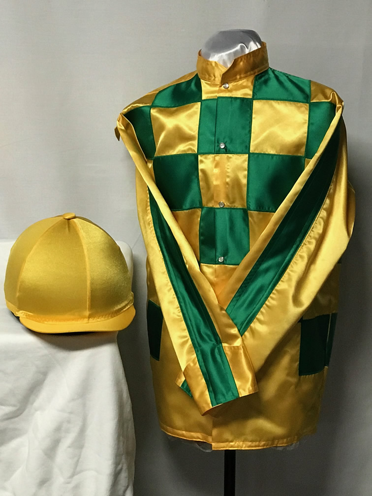 Our Work Triple Crown Silks, quality racing silks, jockey silks