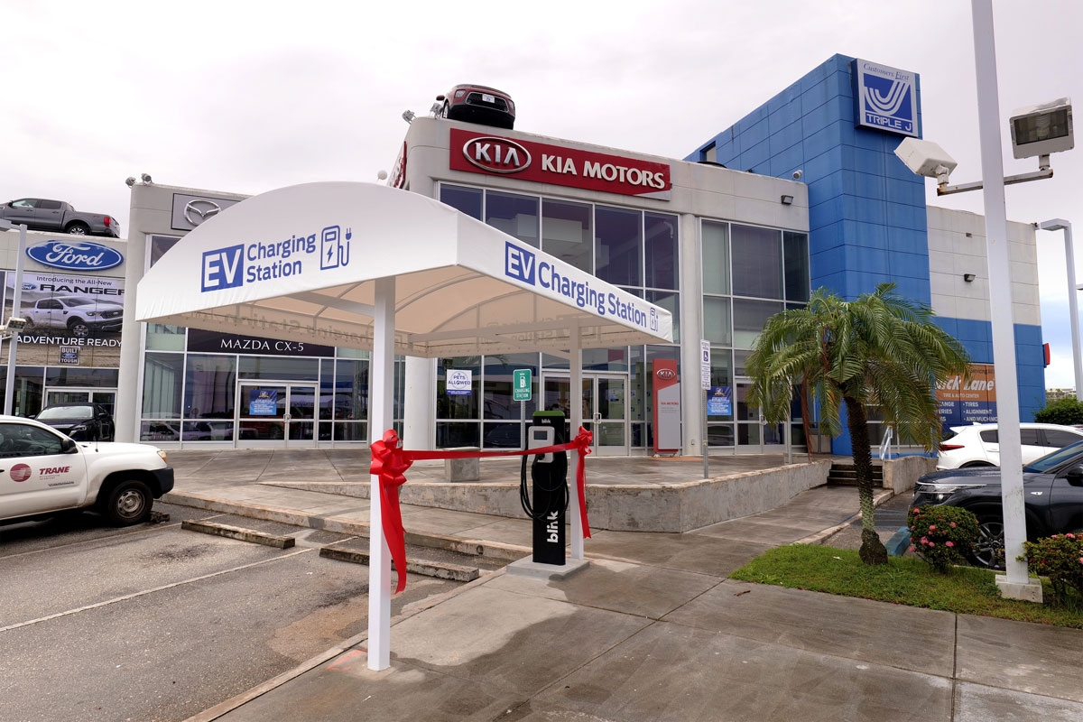 TRIPLE J UNVEILS 2022 KIA EV6 ELECTRIC VEHICLE AND GUAM’S FIRST BLINK