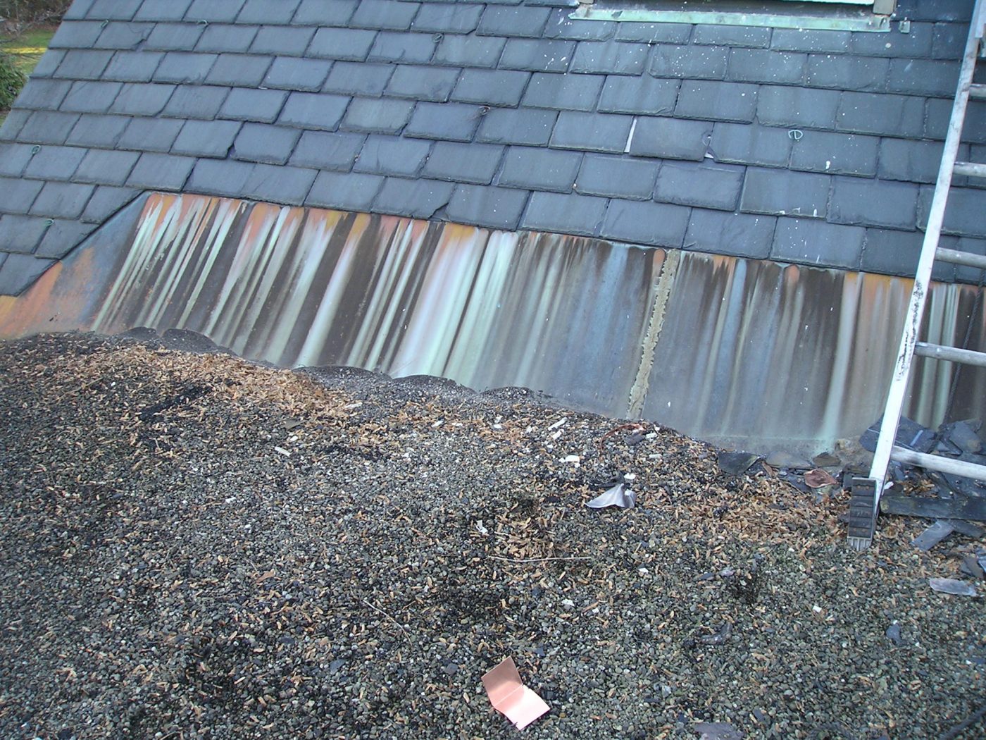 Double Locked Standing Seam and Flat Seam Copper Roof Triple M