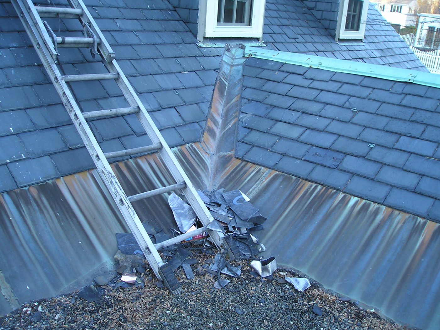 Double Locked Standing Seam and Flat Seam Copper Roof Triple M