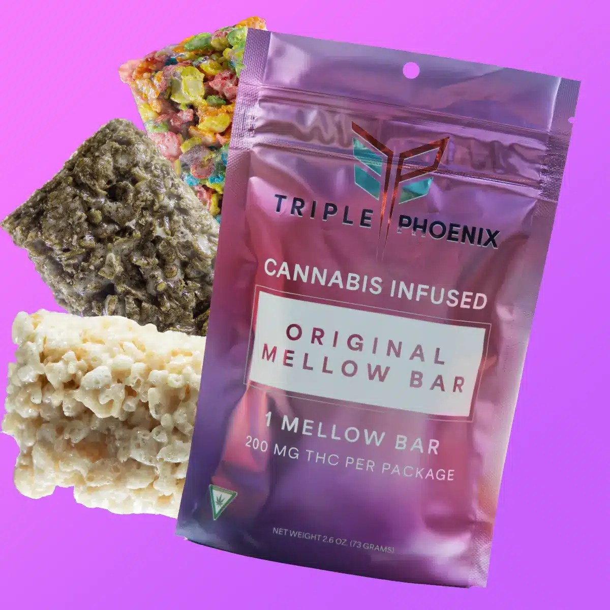 THCInfused Rice Cereal Mellow Bars Triple Phoenix Wellness