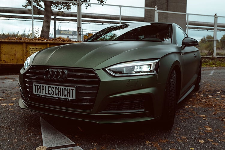 Avery Dennison Moss Green Matte Metallic Vollfolierung Audi A5