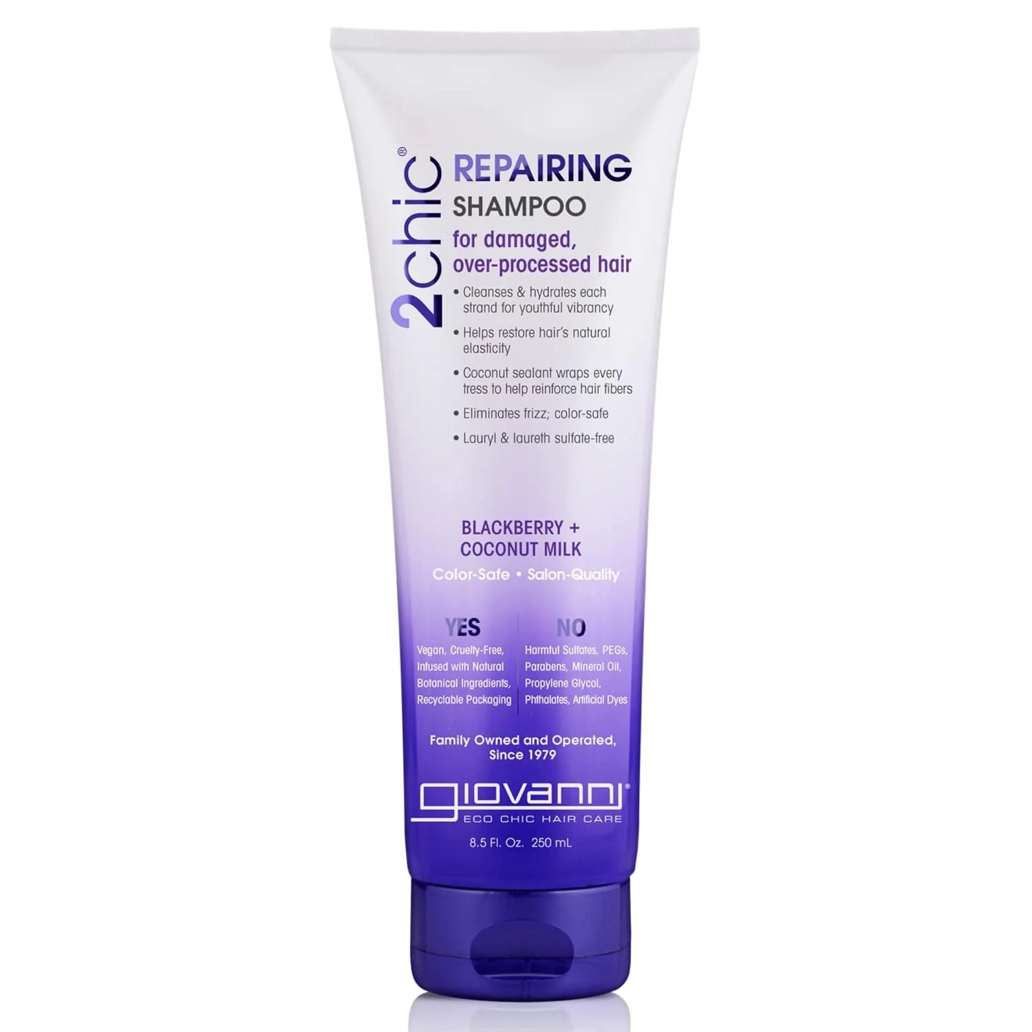 GIOVANNI 2chic UltraRepairing Shampoo, Color Safe 8.5 oz (250ml) Triple Traders