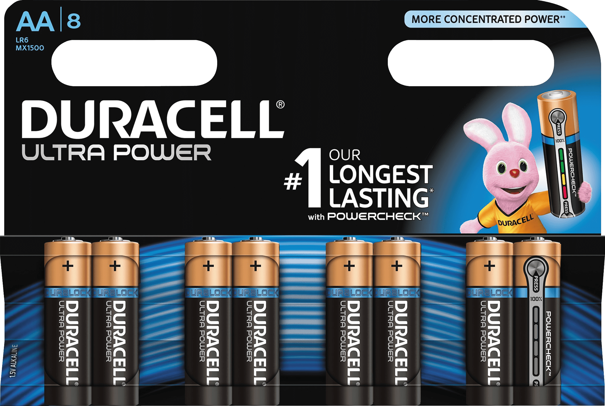 Ultra Power AA Batteries, 8pk