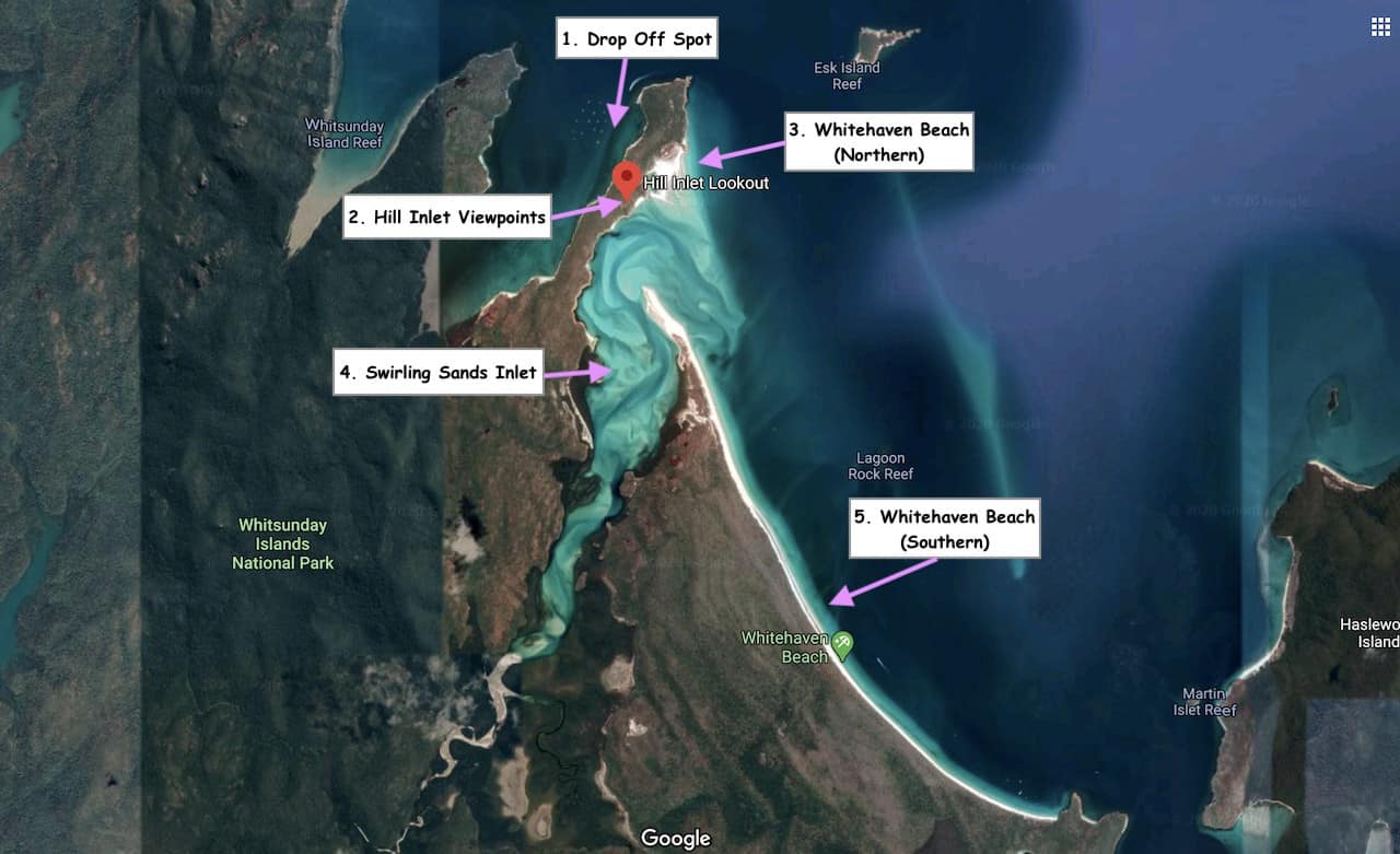 The STUNNING Hill Inlet Lookout Whitehaven Beach Swirling Sands
