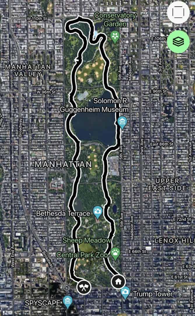 Central Park Full Loop Running Guide 6 Mile Loop Central Park + Map