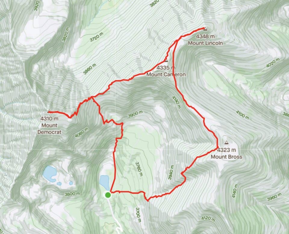 The DeCaLiBron Loop Hike Mt Democrat, Cameron, Lincoln & Bross