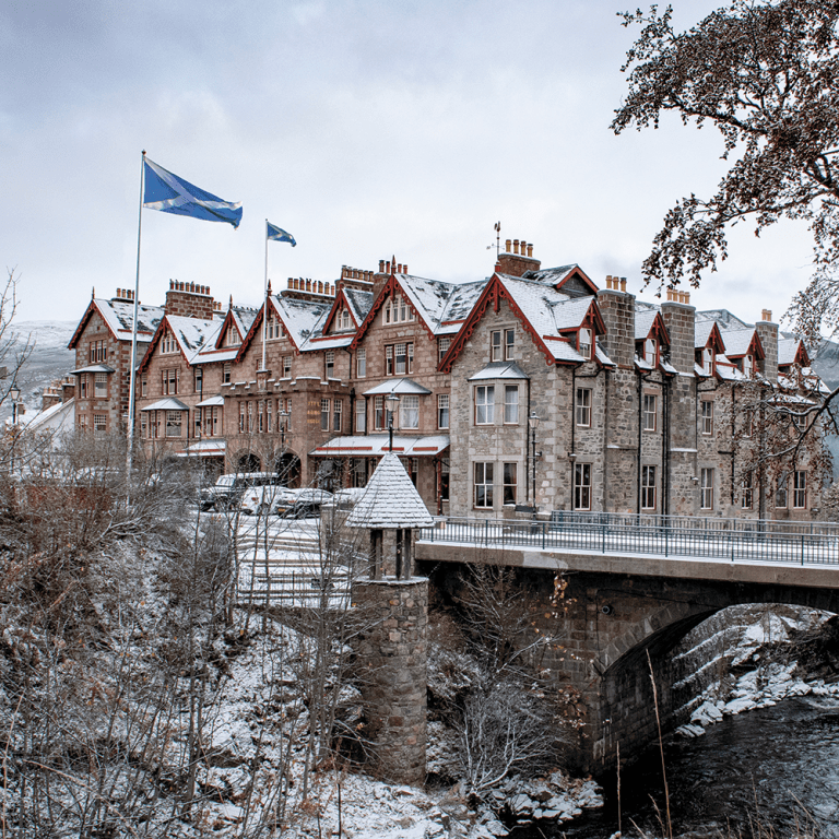 A Winter Wonderland in the Scottish Highlands The Fife Arms Hotel + A