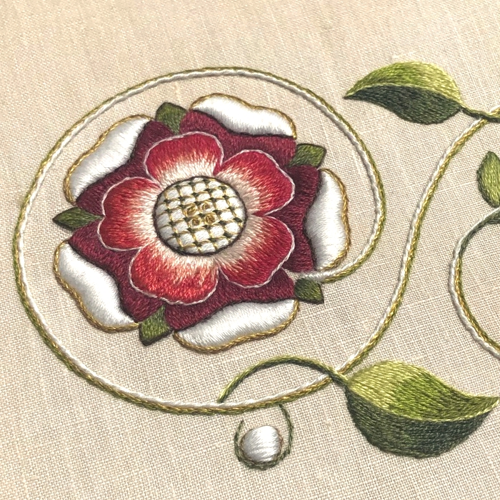 Tudor Rose – Trish Burr Embroidery Blog