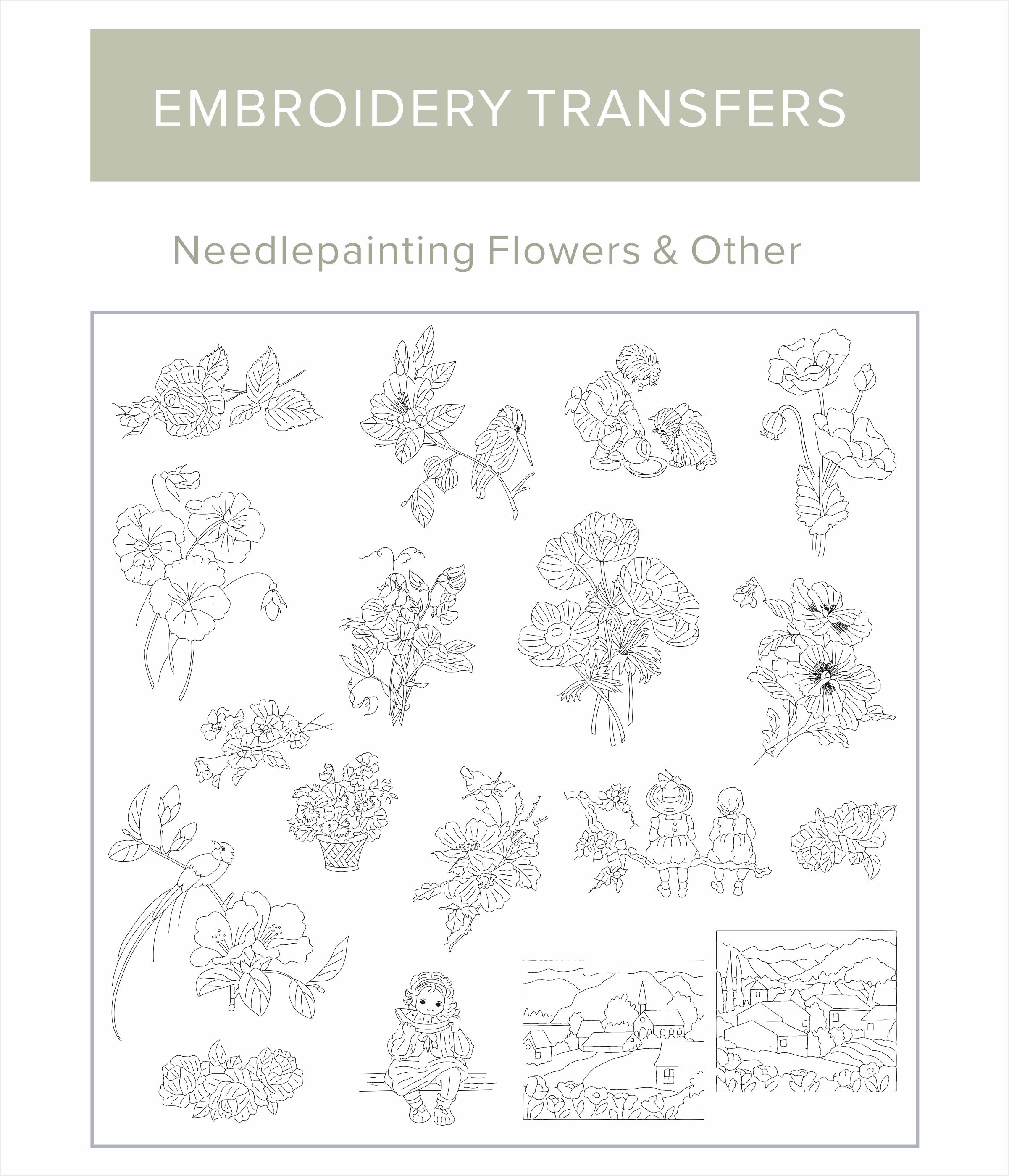 Iron on transfers have arrived! Trish Burr Embroidery