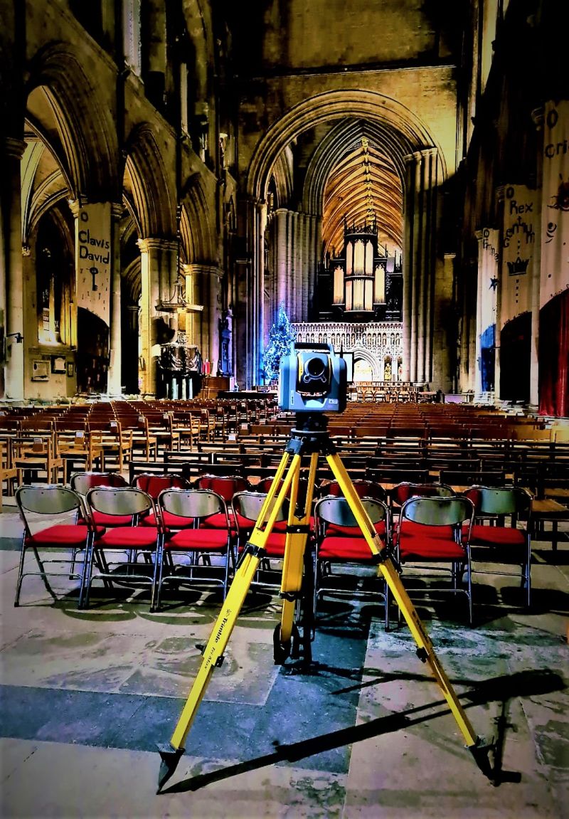 Surveying Ripon Cathedral