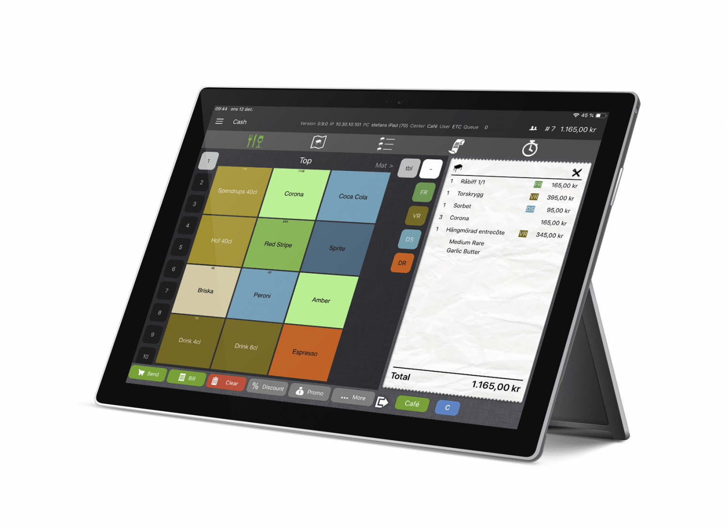 Mobile POS system for restaurant everything you need in a tablet