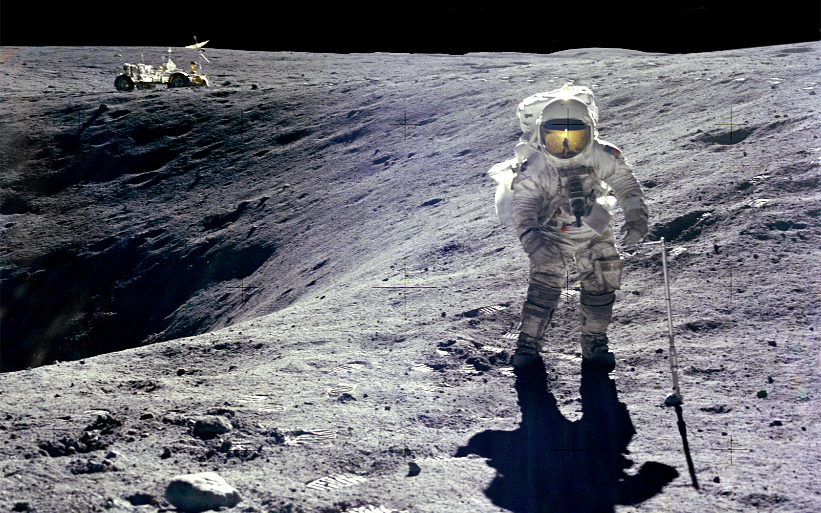 Today on this date, the first humans landed on the moon. How many